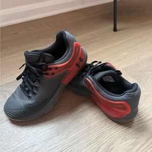 Under Armour Men's Black and Red Athletic Shoes